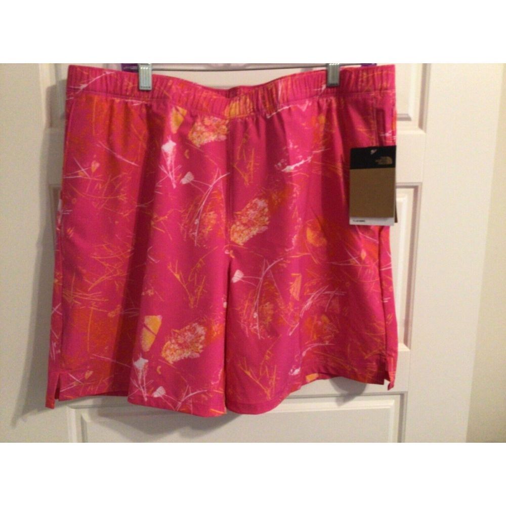 Brand NEW ~ THE North Face ~ Wander Shorts ~‎ MSRP $50 FlashDry, Pink Glo Men L